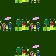 Colorful seamless pattern on blackboard N55