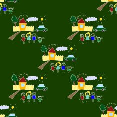 Colorful seamless pattern on blackboard N57