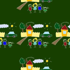 Colorful seamless pattern on blackboard N58