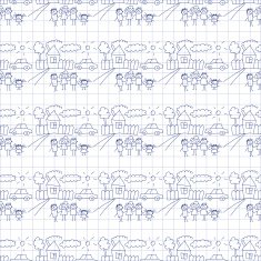 Seamless colorful vector pattern N97