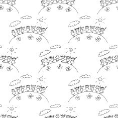 Seamless colorful vector pattern N110
