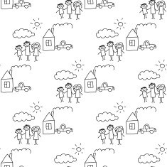 Seamless colorful vector pattern N125