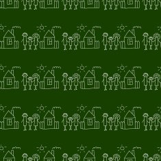 Blackboard School Seamless vector pattern N16