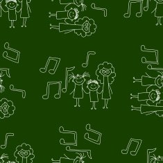 Blackboard School Seamless vector pattern N23