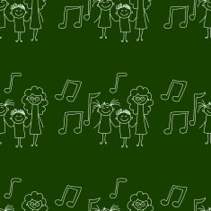 Blackboard School Seamless vector pattern N25