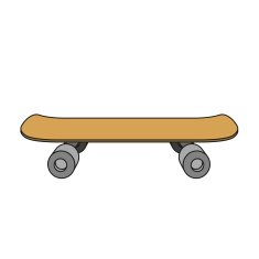 Skateboard cartoon vector illustration