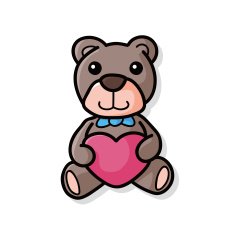 teddy bear doodle