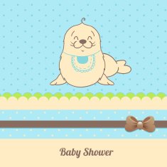 Baby shower invitation card N5