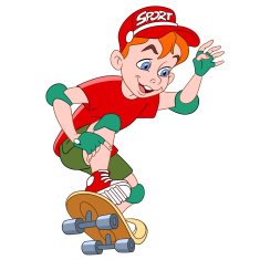 boy with skateboard N2