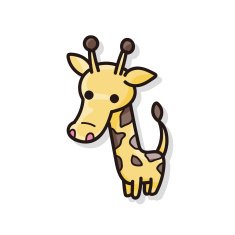 animal giraffe doodle N2