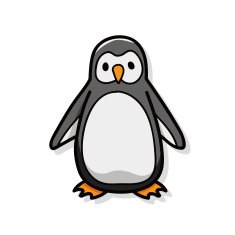 animal penguin doodle N2