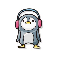 animal penguin doodle N3