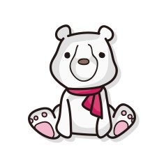 animal polar bear doodle N2