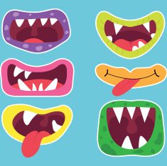 Monster Mouths Set free image download