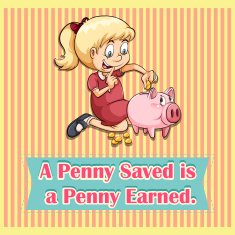 Penny saved is penny earned free image download