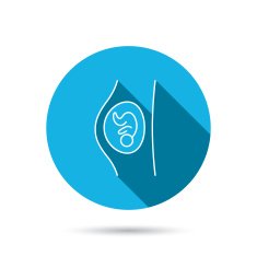 Pregnancy icon Medical genecology sign N8