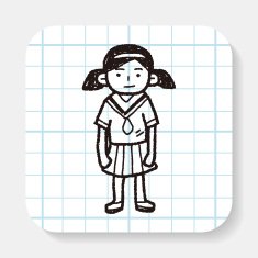 gril doodle