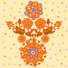 Flower design isolated elements