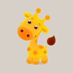 cartoon yellow giraffe
