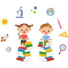 child who reads various books