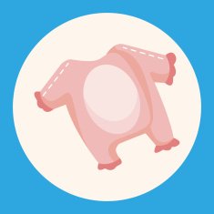Baby clothes theme elements
