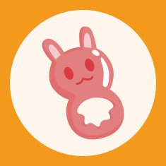 Baby rattle theme elements