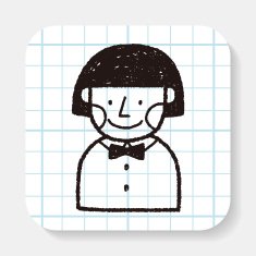 doodle schoolgirl