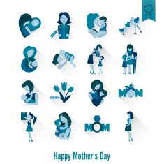 Happy Mothers Day Icons N165