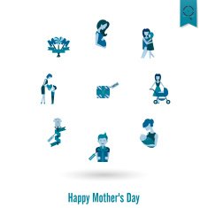 Happy Mothers Day Icons N167