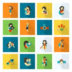 Happy Mothers Day Icons N170