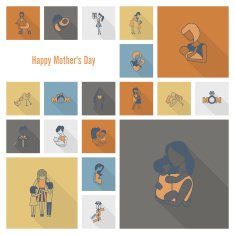 Happy Mothers Day Icons N176