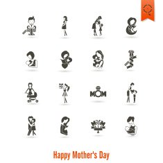 Happy Mothers Day Icons N183