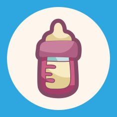 Feeding bottle theme elements N3