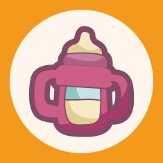 Feeding bottle theme elements N4