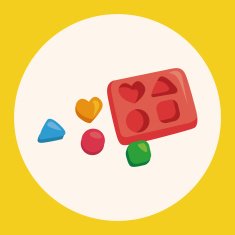 baby toy brick theme elements