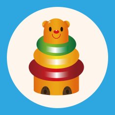 baby toy brick tower theme elements