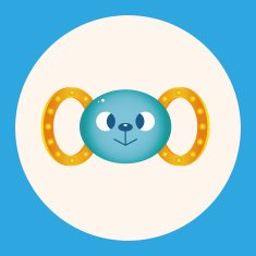 baby toy rattle theme elements N4