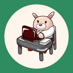 animal worker cartoon theme elements N12