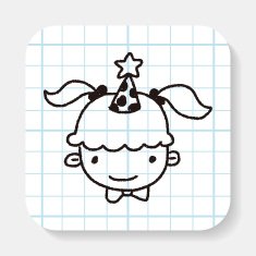 doodle birthday girl