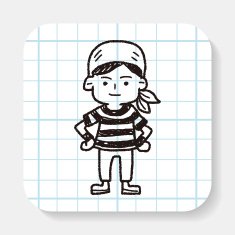 pirate Sailor doodle N2