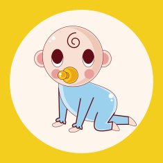 person character baby theme elements N6