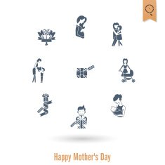 Happy Mothers Day Icons N187