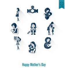 Happy Mothers Day Icons N188