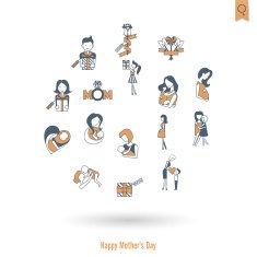 Happy Mothers Day Icons N193