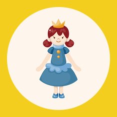 Royal theme princess elements vector eps N3