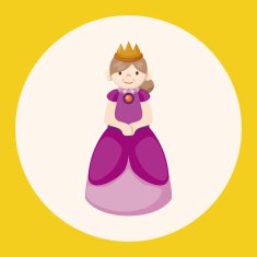 Royal theme princess elements vector eps N4