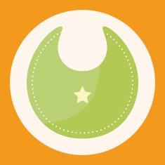 Baby bib theme elements N4