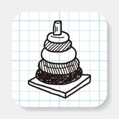 pyramid toy doodle