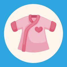 Baby clothes theme elements N7