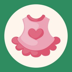 Baby clothes theme elements N10